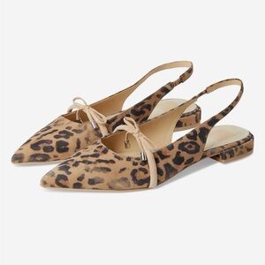 Dolce Vita Animal Print Slingback Flats